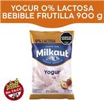 Yogur Bebible Entero Frutilla 0% Lactosa Milkaut 900g