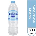 Agua Sin Gas Baja En Sodio Benedictino 500ml