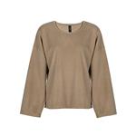 Sweater Rib Taupe Talle L