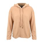 Sweater Wafle Con Capucha Taupe Talle M