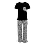 Pijama Dama Print Cebra Talle S