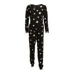 Pijama Dama Print Estrella Negro Talle Xxl