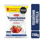 Yogur Bebible Con Probioticos Parcialmente Descremado Sabor Frutilla Yogurisimo 1100g