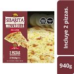 Pizza Mozzarella 2 Unidades Sibarita 940g