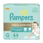 Pañal Deluxe Protection Hipoalergenico Talle: G Pampers 44u