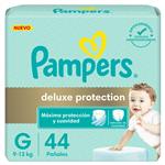 Pañal Deluxe Protection Hipoalergenico Talle: G Pampers 44u