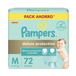 Pañal Deluxe Protection Hipoalergenico Talle: M PAMPERS 72u
