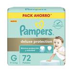 Pañal Deluxe Prote Hipoalergenico Talle: G Pampers 72u