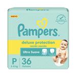 Pañal Deluxe Protection Hipoalergenico Talle: P Pampers 36u