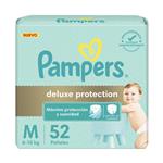 Pañal Deluxe Protection Hipoalergenico Talle: M Pampers 52u
