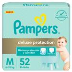 Pañal Deluxe Protection Hipoalergenico Talle: M Pampers 52u
