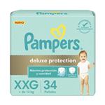 Pañal Deluxe Protection Hipoalergenico Talle: Xxg Pampers 34u