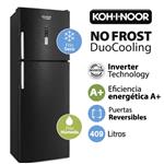 Heladera Con Freezer Dual (no Frost / Ciclica) Koh-i-noor 388 L Khdf42di/9 Black Steel