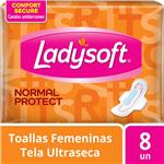 Toallas Femeninas Normal Ultra Seca Ladysoft 8u
