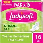 Toallas Femeninas Normal Soft Ladysoft 16u