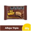Alfajor SHOT Triple De Chocolate 60g.