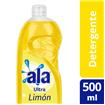 Detergente Lavavajilla ALA Ultra Desengrase Limón 500 Ml