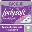 Toalla Femenina Ladysoft Ultradelgada T/S C/A Paq 16un
