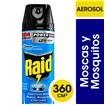 Insecticida RAID Mata Moscas Y Mosquitos Nueva Fórmula X2 Más Rápido En Aerosol 360cc