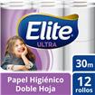 Papel Higiénico ELITE Caricias De Seda Doble Hoja Paquete 12 Unidades
