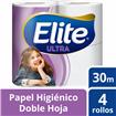 Papel Higiénico ELITE Caricias De Seda Doble Hoja Paquete 4 Unidades