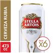 Cerveza  Stella Artois  Pack Latas 473 CC 6 Unidades