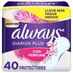 Protectores Diarios ALWAYS Con Perfume Plus 40 Un