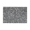 Alfombra Pvc Mosaico Negro 60x40 Cm