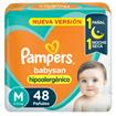 PAMPERS Babysan Pañales M 48u